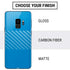 Blue Carbon Fiber Specialty Material Galaxy S9 Skin